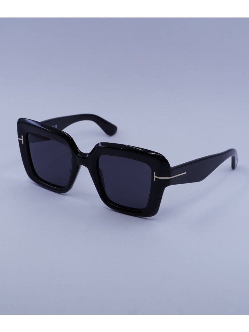 Tom Ford Esme FT1157 01A Sunglasses Black Square Frame, Smoke Lenses